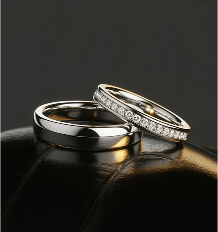 Stackable women’s  wedding ring