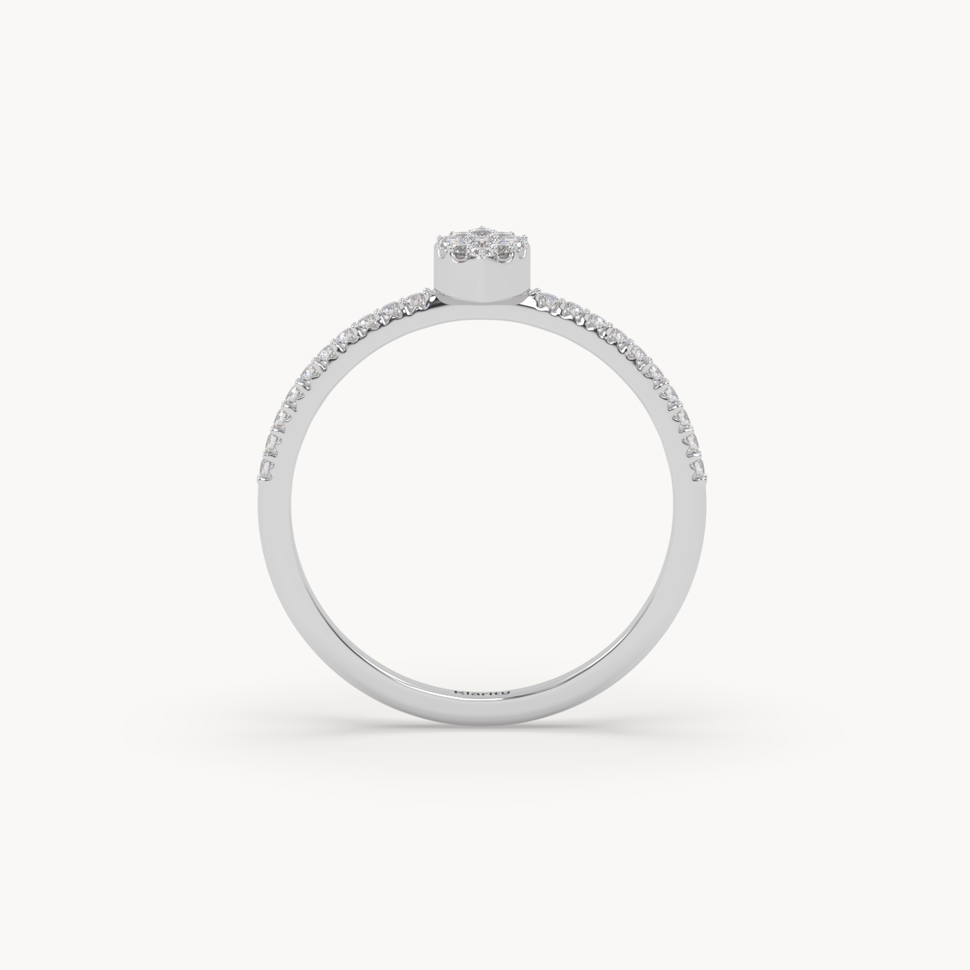 pt platinum  3 stone baguette cut diamond engagement ring