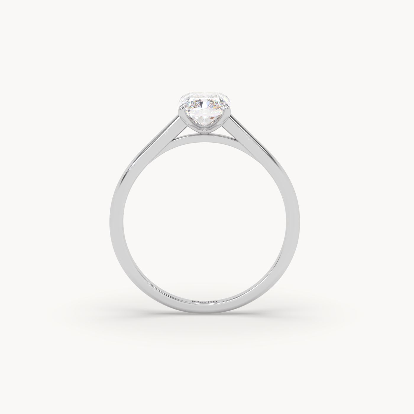 pt platinum  3.00 carat radiant cut diamond solitaire ring – brilliant geometry