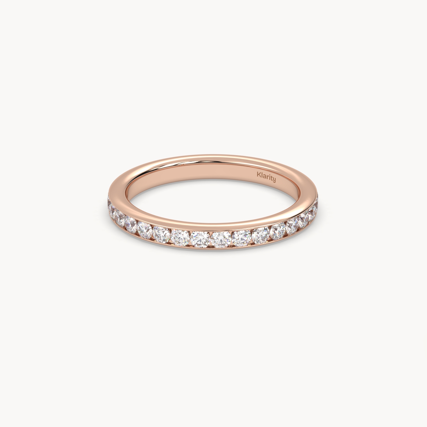 18k white gold  round diamond full eternity wedding band – 0.96 tcw classic luxury Photos & images