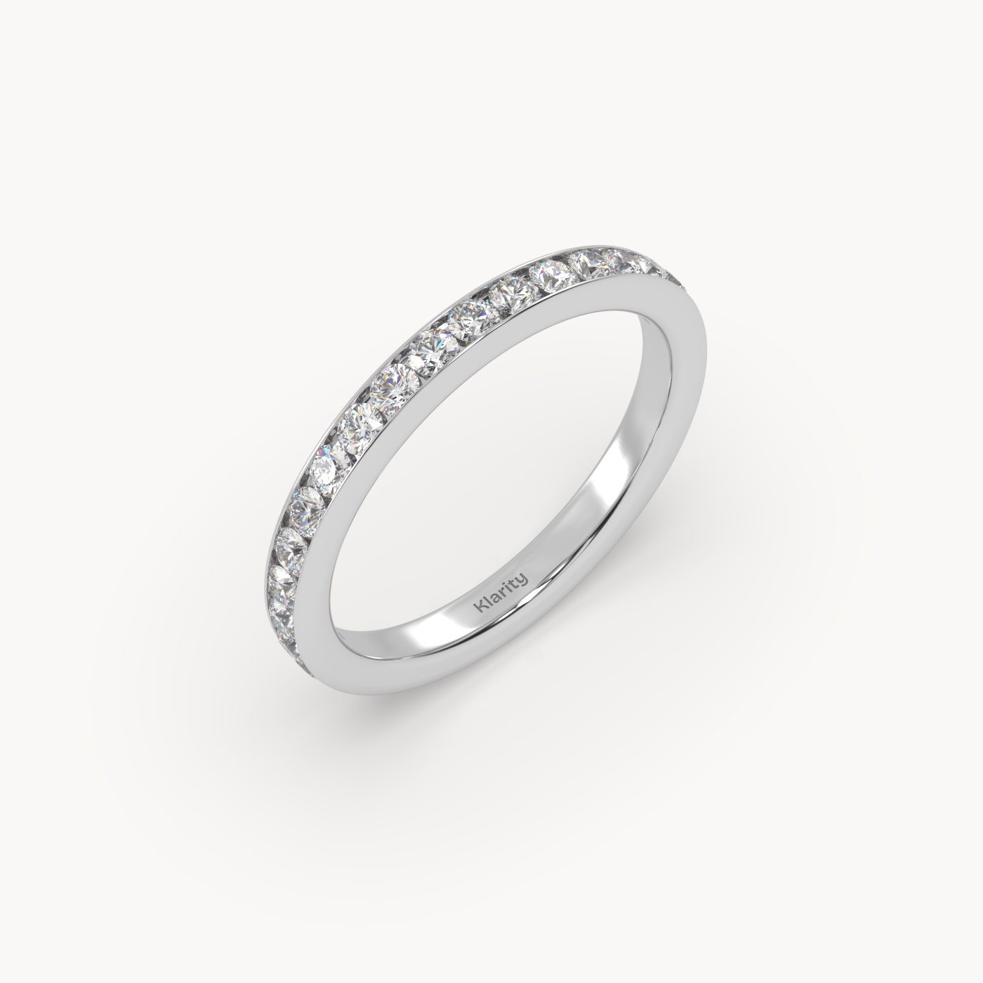 pt platinum  round diamond full eternity wedding band – 0.96 tcw classic luxury