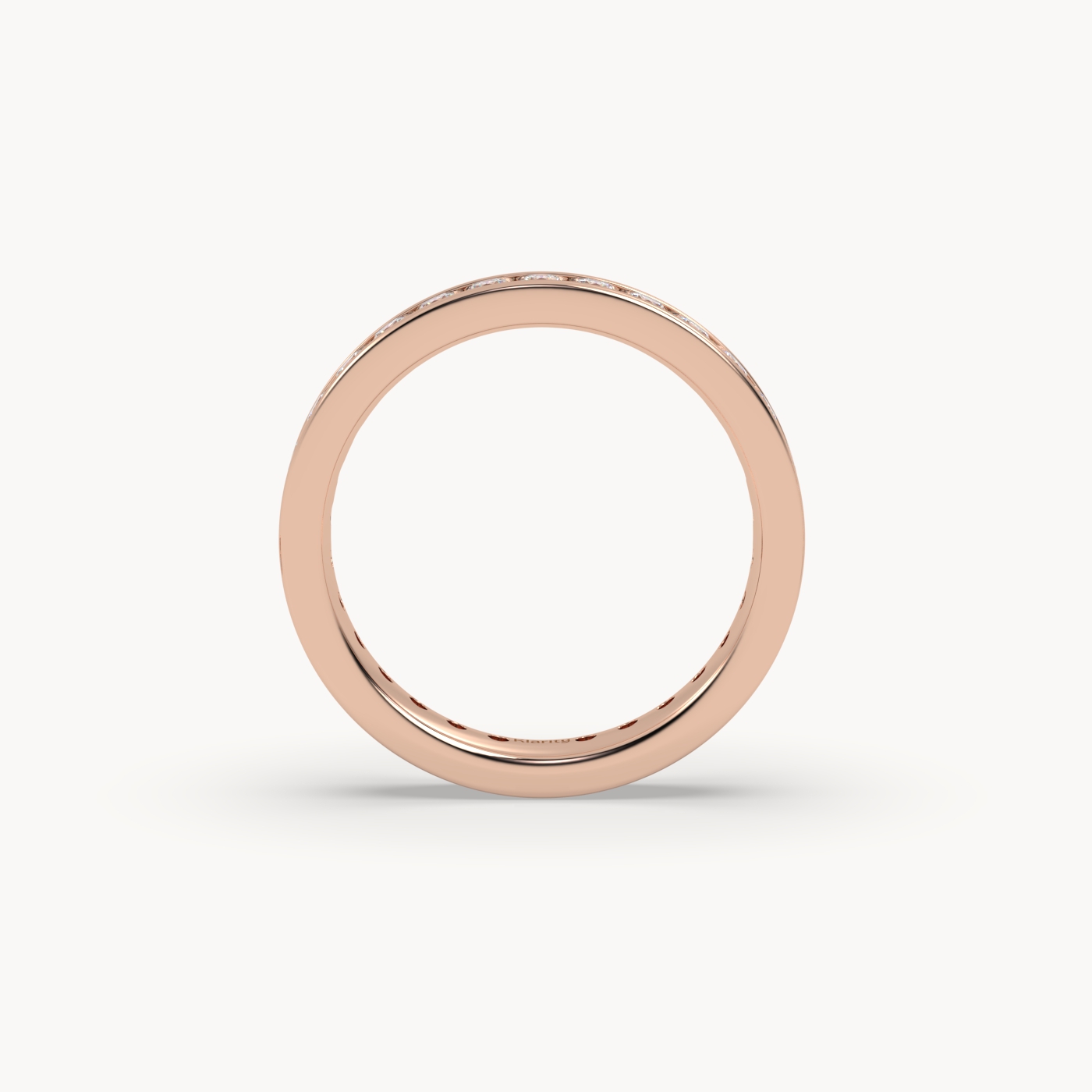 18k rose gold  round brilliant diamond eternity ring – 1.20 tcw luxury wedding band