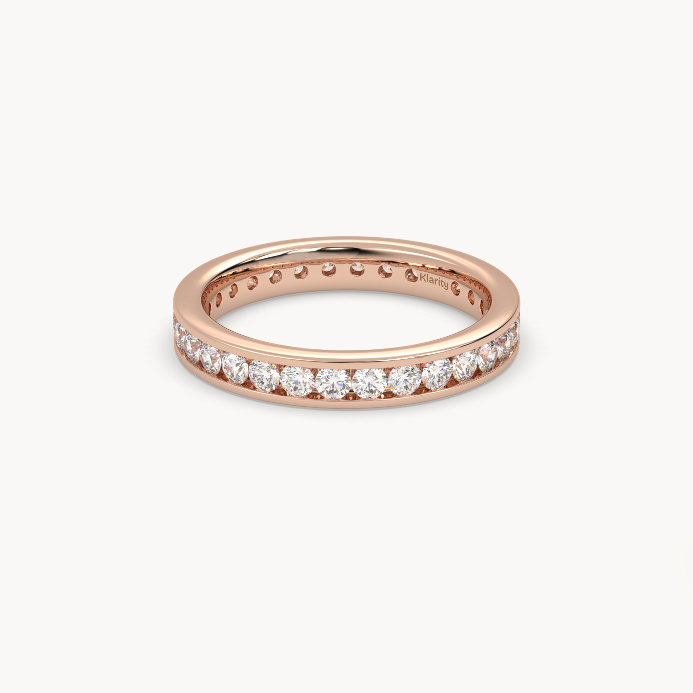 18k yellow gold  round brilliant diamond eternity ring – 1.20 tcw luxury wedding band Photos & images