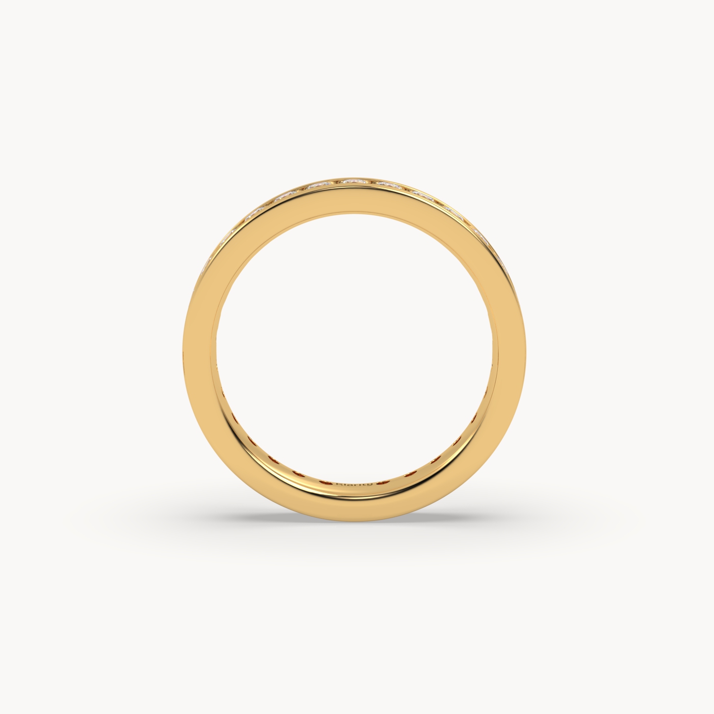 18k yellow gold  round brilliant diamond eternity ring – 1.20 tcw luxury wedding band