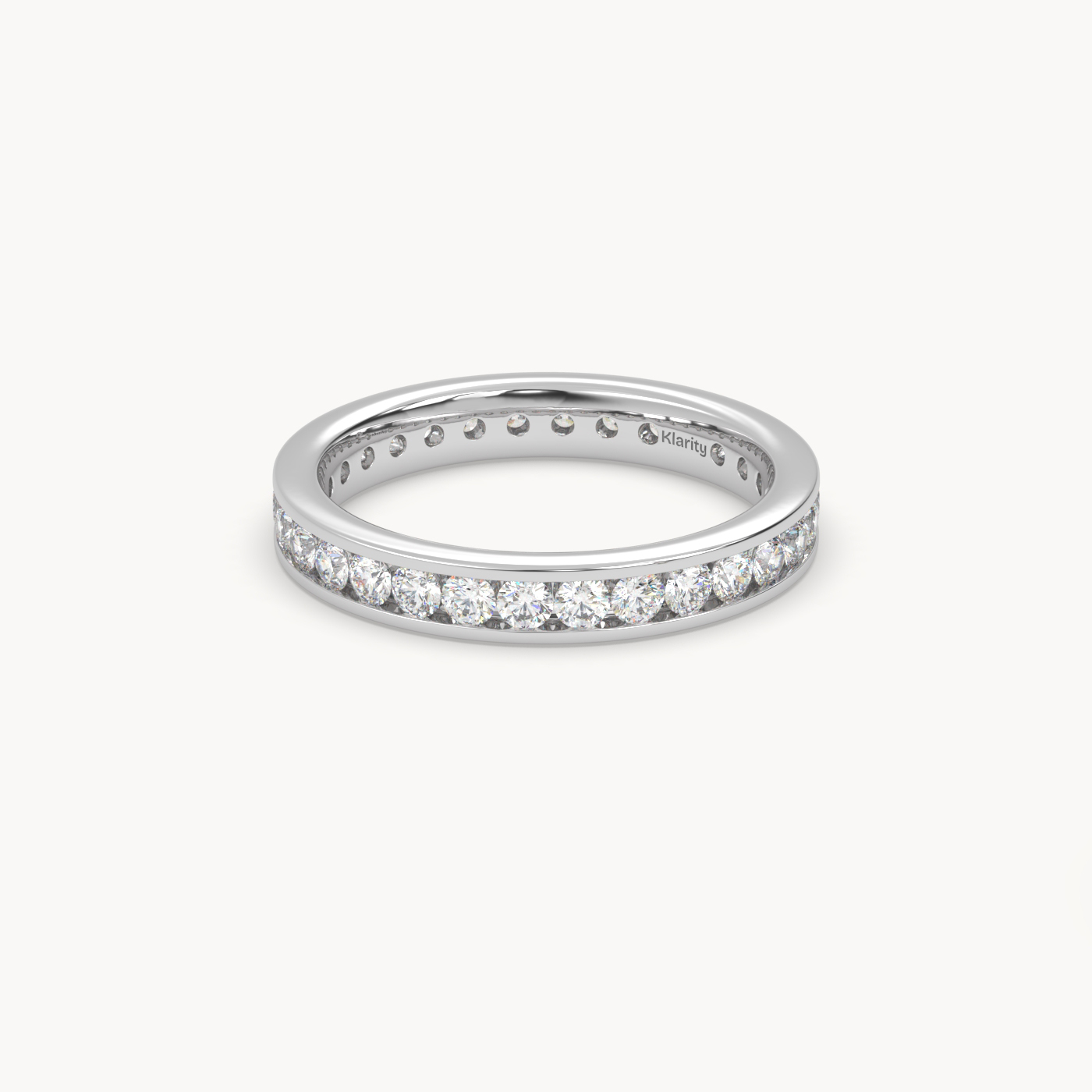 18k yellow gold  round brilliant diamond eternity ring – 1.20 tcw luxury wedding band Photos & images