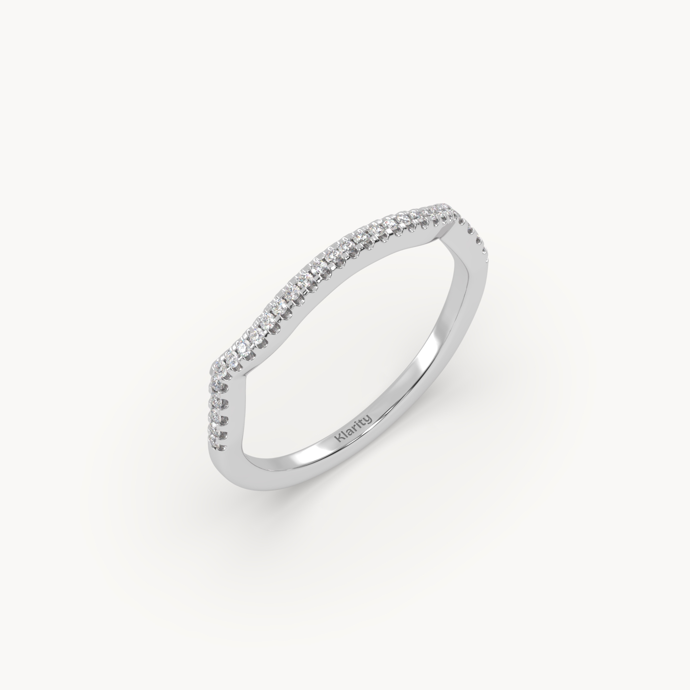 pt platinum  round cut diamond half eternity wedding band – 0.11ct total diamond weight