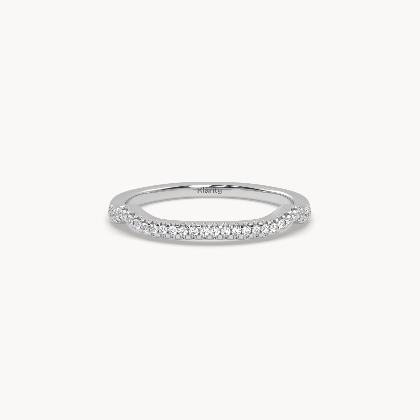 PT Platinum  Round Cut Diamond Half Eternity Wedding Band – 0.11ct Total Diamond Weight