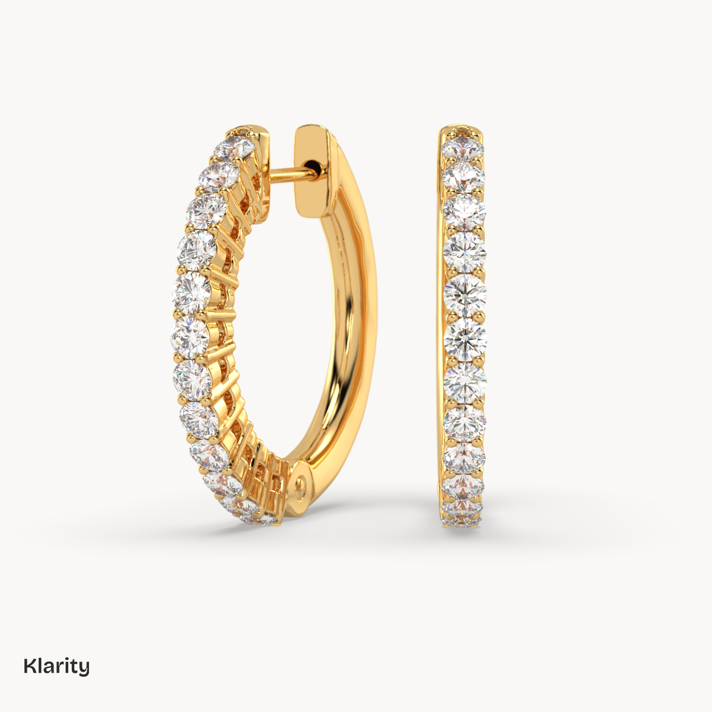 18k white gold  klarity diamond hoop earrings – 0.44 ct total Photos & images