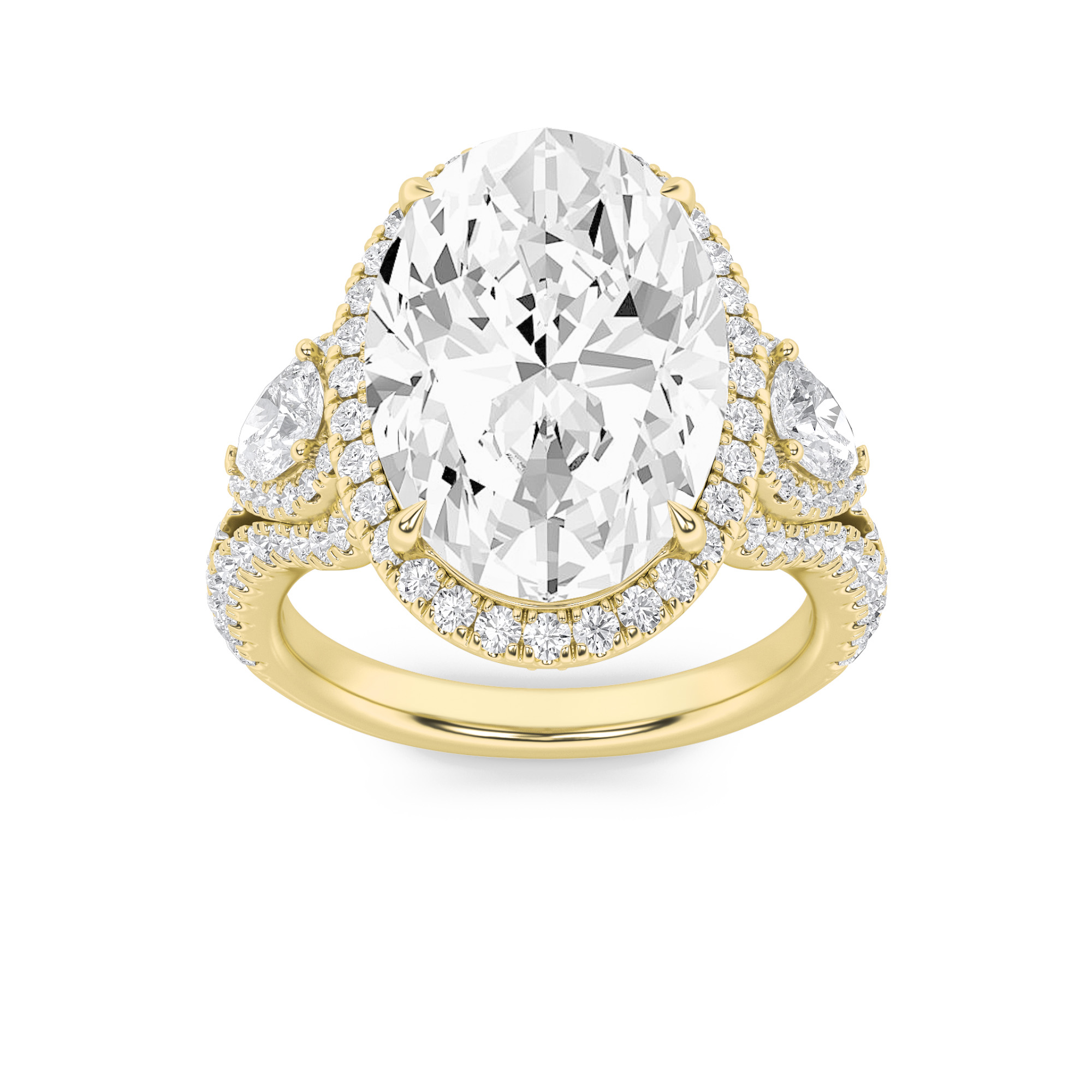 14k white gold  oval lab grown diamond engagement ring – 7.25 ct total in 14k gold Photos & images